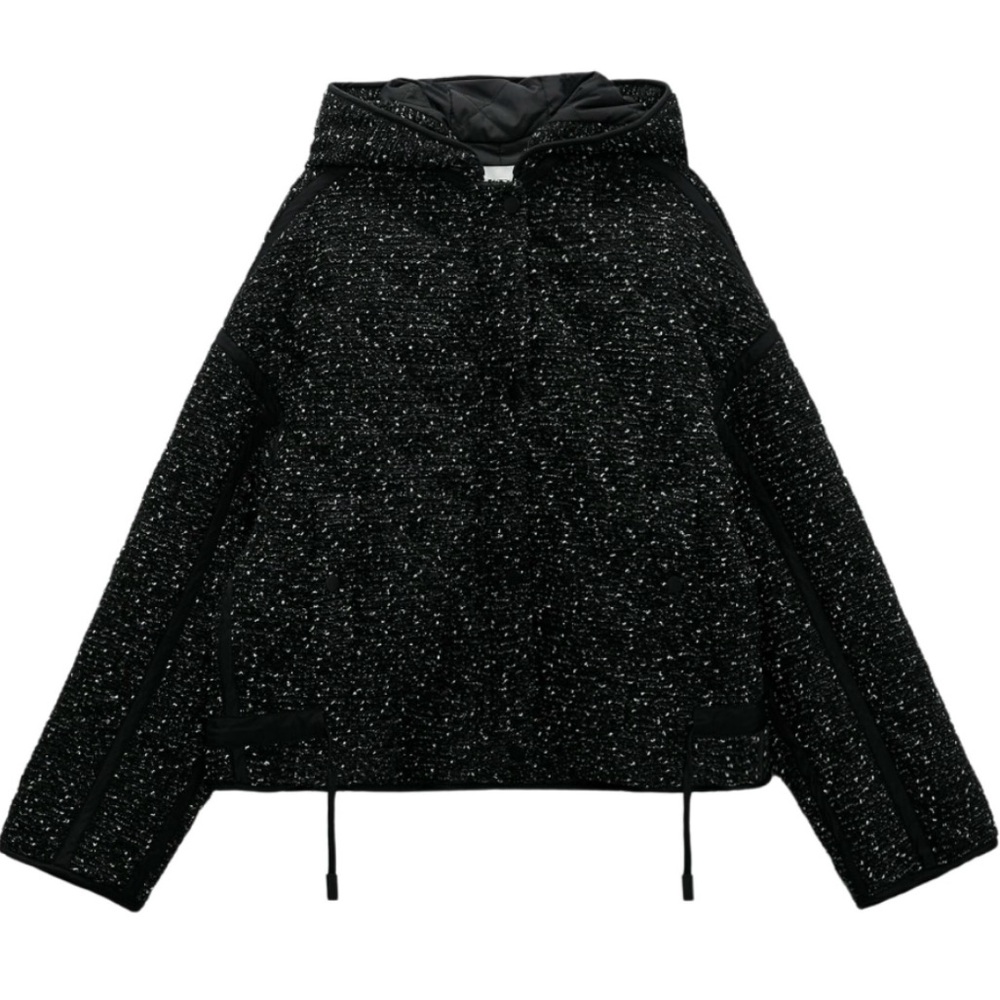 Zara Hooded knit Puffer Jacket